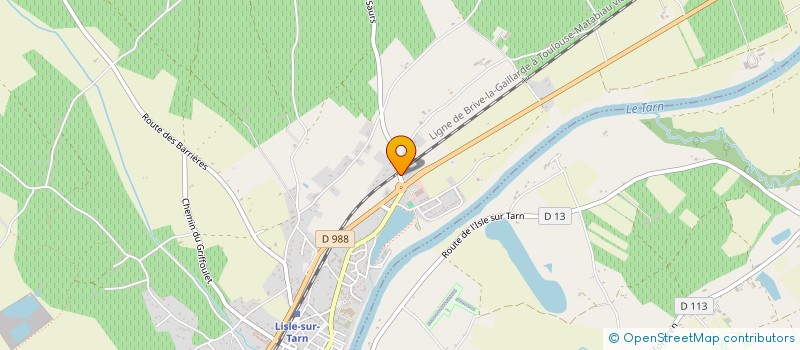 localisation de l'entreprise GAEC DE PAGES ET FILS à LISLE-SUR-TARN