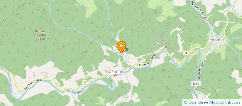 localisation de l'entreprise GAEC DE PAIRE à PEUX ET COUFFOULEUX