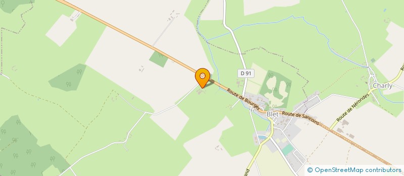 localisation de l'entreprise GAEC DE PALIGNY  BLET