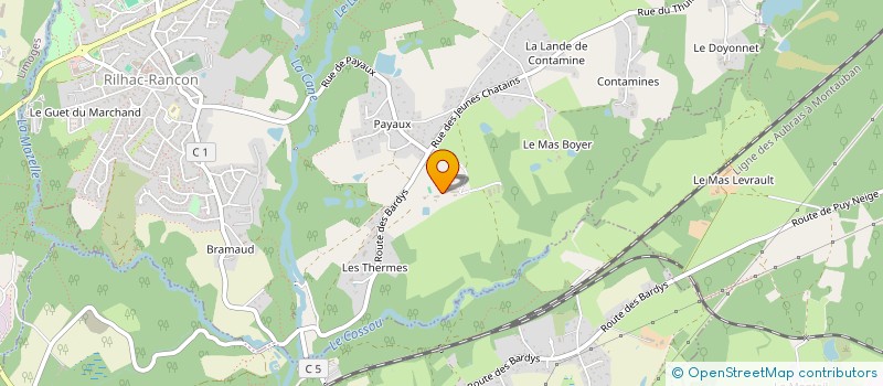 localisation de l'entreprise GAEC DE PANLAT à RILHAC-RANCON