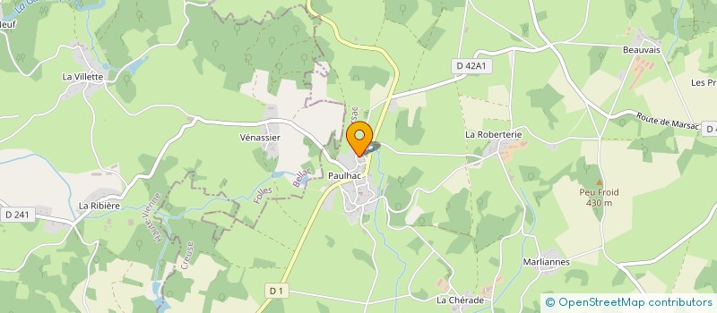 localisation de l'entreprise GAEC DE PAULHAC à FURSAC