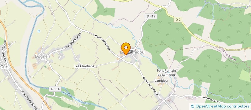 localisation de l'entreprise GAEC DE PEBES à LAY-LAMIDOU