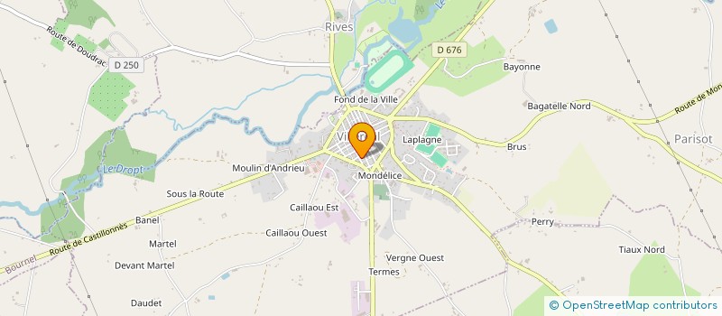 localisation de l'entreprise GAEC DE PEBETOU  RAYET