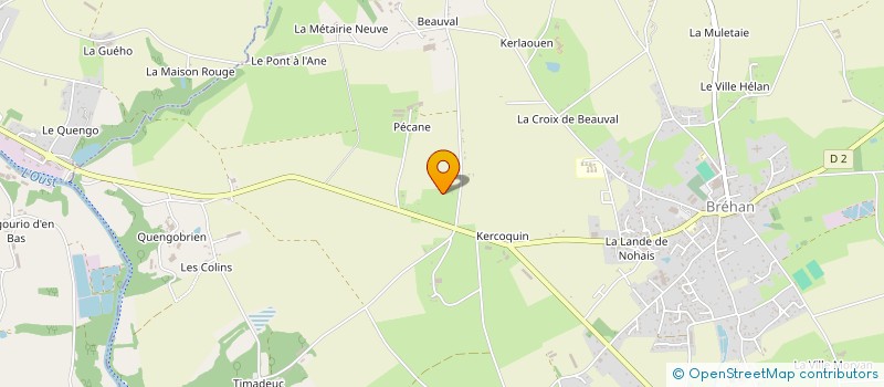 localisation de l'entreprise GAEC DE PECANE à BREHAN