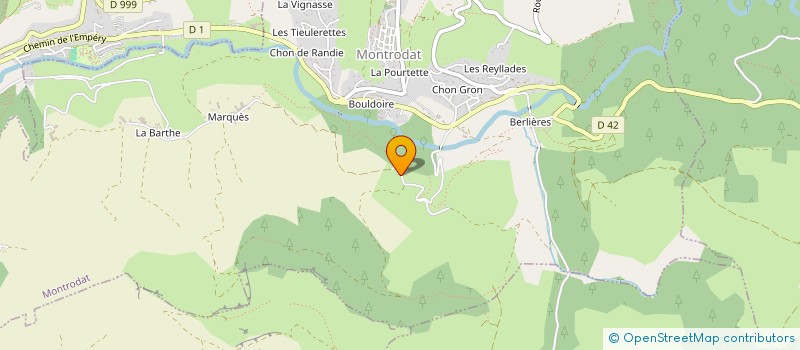 localisation de l'entreprise GAEC DE PEJAS à MONTRODAT