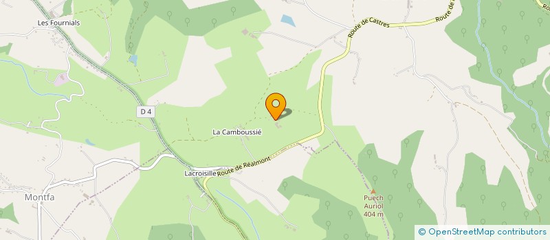 localisation de l'entreprise GAEC DE PERILHOU  MONTREDON-LABESSONNIE