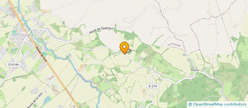 localisation de l'entreprise GAEC DE PETITOYE à LE FOSSAT