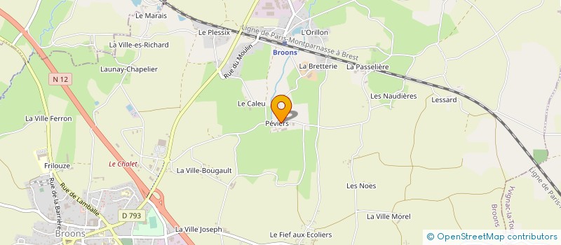 localisation de l'entreprise GAEC DE PEVIERS à BROONS