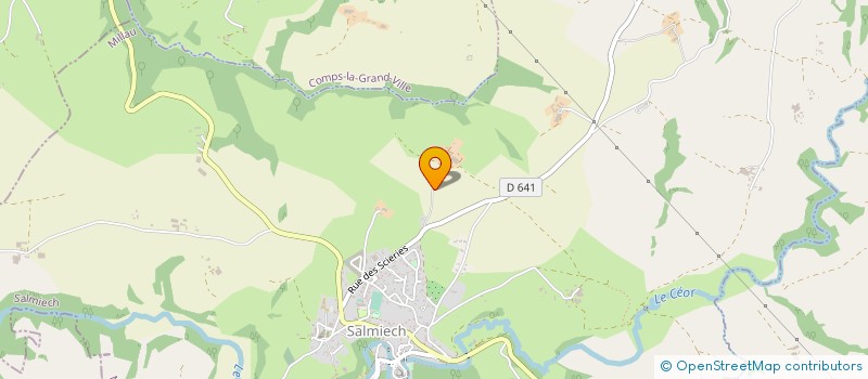 localisation de l'entreprise GAEC DE PEYRALBE à SALMIECH