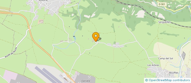 localisation de l'entreprise GAEC DE PEYRIGNAC  SALLES-LA-SOURCE