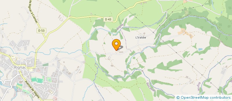 localisation de l'entreprise GAEC DE PEYRUSSOU  RIGNAC