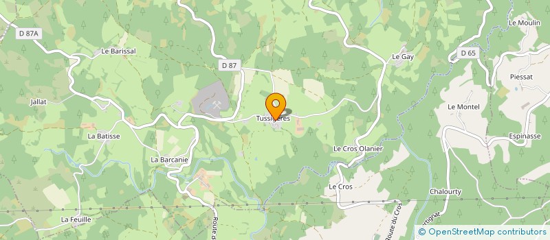 localisation de l'entreprise GAEC DE PIERRE BLANCHE à LA CHAPELLE AGNON