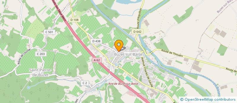localisation de l'entreprise GAEC DE PIGEON BLANC à BUZET-SUR-BAISE