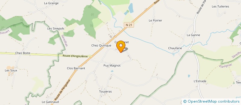 localisation de l'entreprise GAEC DE PLEINCHAMPS à SEREILHAC