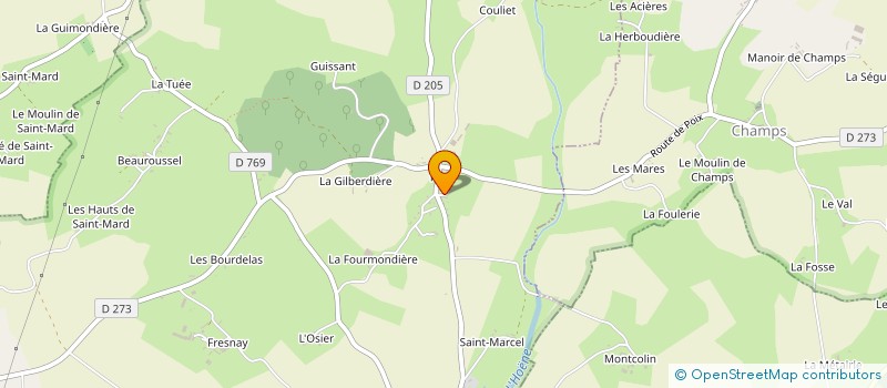 localisation de l'entreprise GAEC DE POIX à STE CERONNE LES MORTAGNE