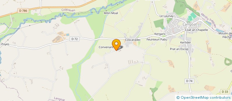 localisation de l'entreprise GAEC DE PONT AZEN à LANGOAT