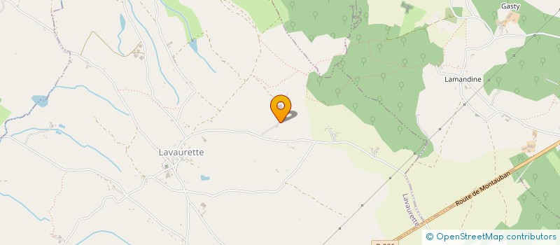 localisation de l'entreprise GAEC DE POUSSOU  LAVAURETTE