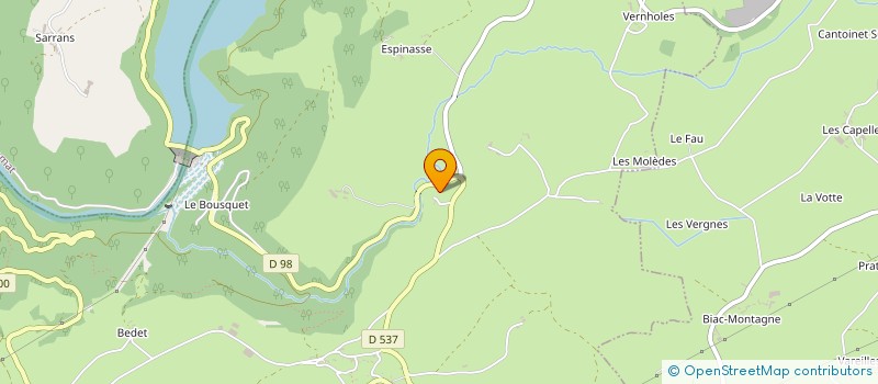 localisation de l'entreprise GAEC DE PRADALIES  ARGENCES EN AUBRAC