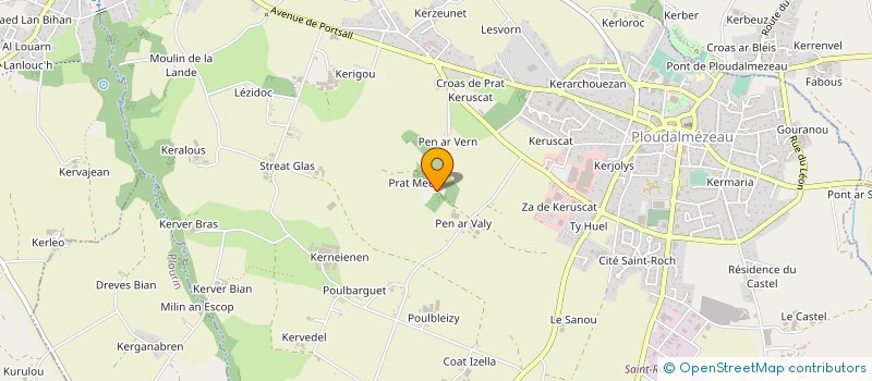 localisation de l'entreprise GAEC DE PRAT MEUR à PLOUDALMEZEAU