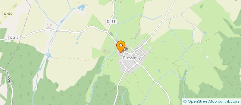 localisation de l'entreprise GAEC DE PRESSIGNY  PRESSIGNY