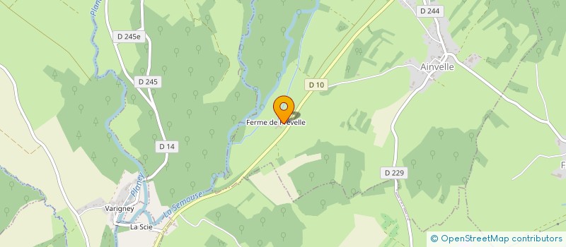 localisation de l'entreprise GAEC DE PREVELLE  AINVELLE