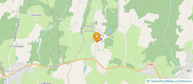 localisation de l'entreprise GAEC DE PROVENCHERES à BROMONT-LAMOTHE