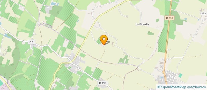 localisation de l'entreprise GAEC DE PRUNAY  TERRANJOU