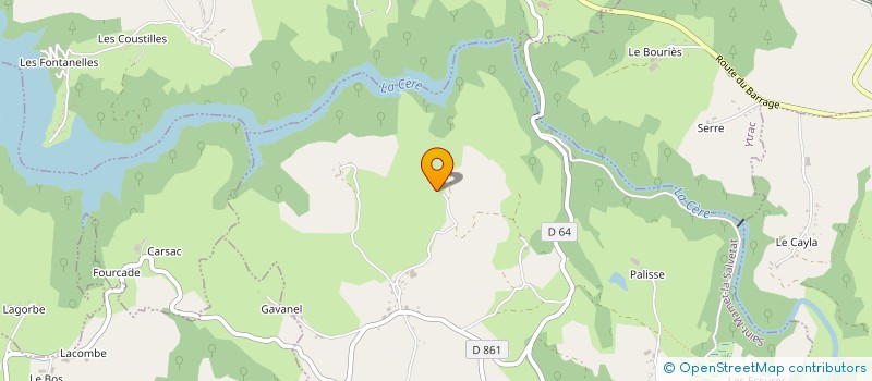 localisation de l'entreprise GAEC DE PUECH LAROQUE à SAINT-MAMET-LA-SALVETAT