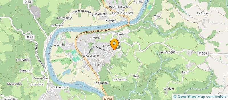 localisation de l'entreprise GAEC DE PUECH MEJA à FLAGNAC