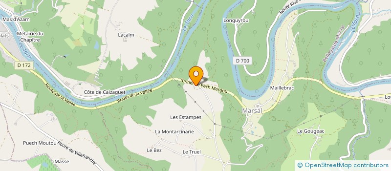 localisation de l'entreprise GAEC DE PUECH MERGOU  BELLEGARDE-MARSAL