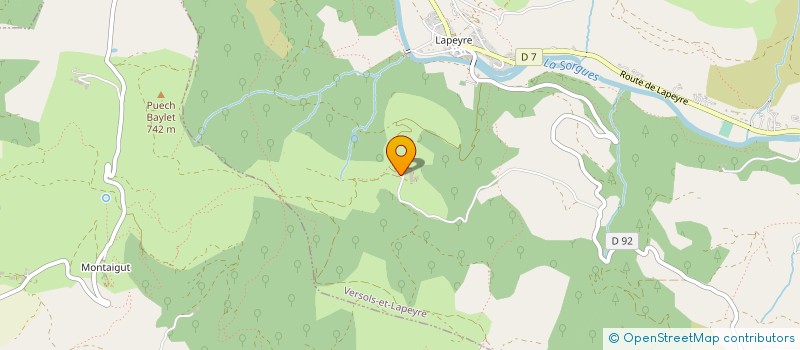 localisation de l'entreprise GAEC DE PUECH METS à VERSOLS-ET-LAPEYRE