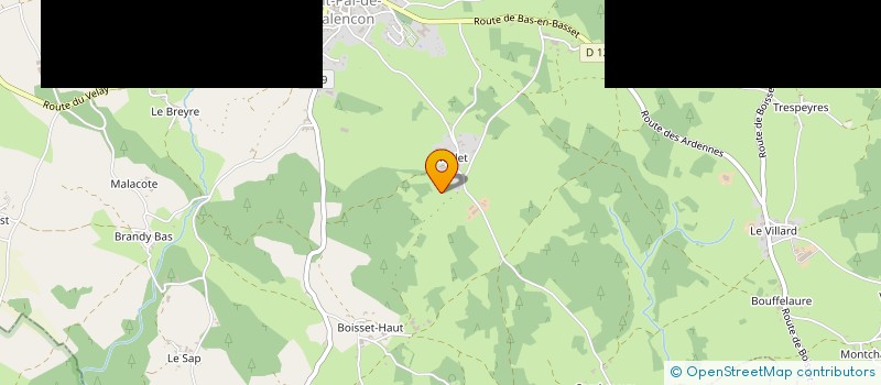 localisation de l'entreprise GAEC DE PUISSANT à SAINT PAL DE CHALENCON