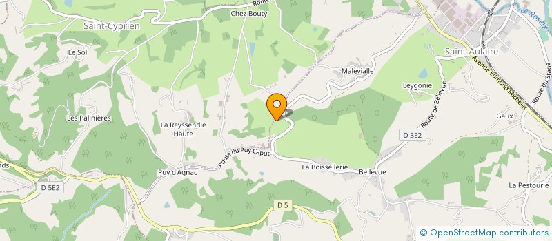 localisation de l'entreprise GAEC DE PUY FALY à SAINT-BONNET-LA-RIVIERE