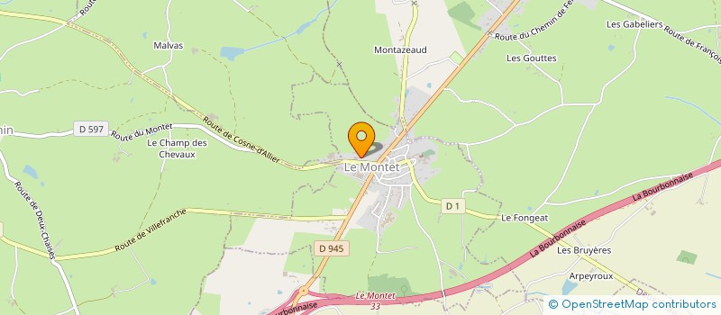 localisation de l'entreprise GAEC DE PUY MARTIN à DEUX-CHAISES