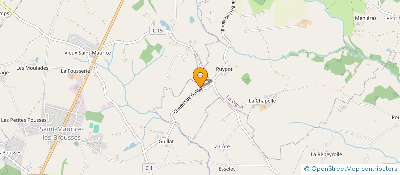 localisation de l'entreprise GAEC DE PUYPOT à LE VIGEN