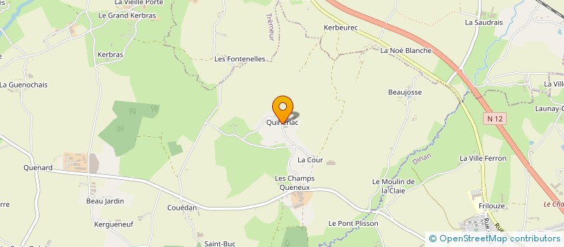 localisation de l'entreprise GAEC DE QUEHERIAC à SEVIGNAC