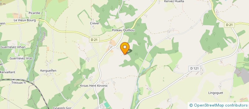 localisation de l'entreprise GAEC DE QUILLIOU  LOPEREC