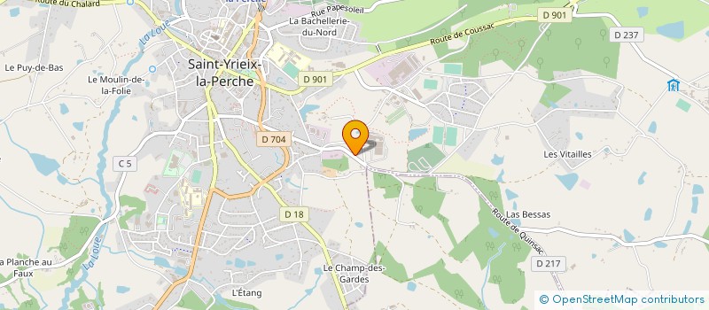 localisation de l'entreprise GAEC DE QUINSAC à ST YRIEIX LA PERCHE
