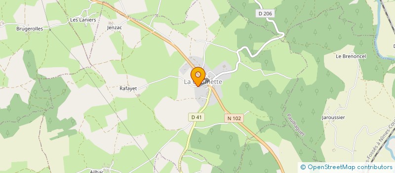 localisation de l'entreprise GAEC DE RAFAYET à LA CHOMETTE