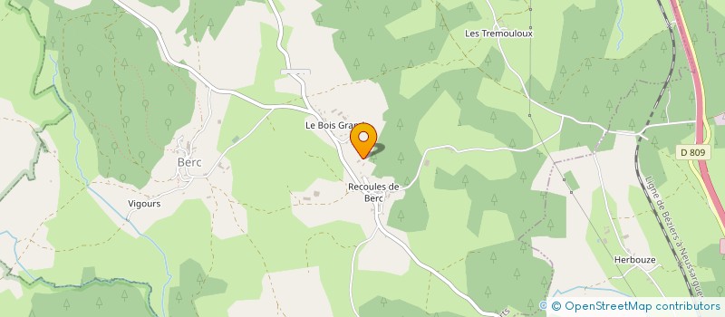 localisation de l'entreprise GAEC DE RECOULES à LES MONTS VERTS