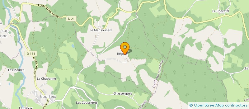 localisation de l'entreprise GAEC DE REGEAT à COUFFY-SUR-SARSONNE