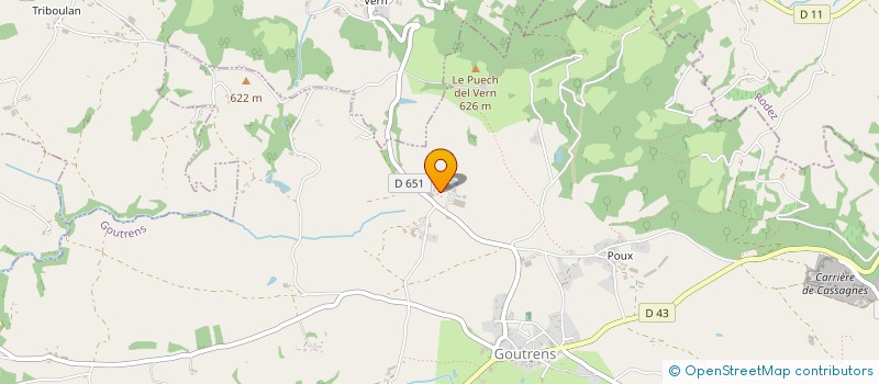 localisation de l'entreprise GAEC DE REILLOU à GOUTRENS