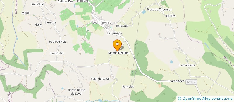 localisation de l'entreprise GAEC DE RIEU à DOLMAYRAC