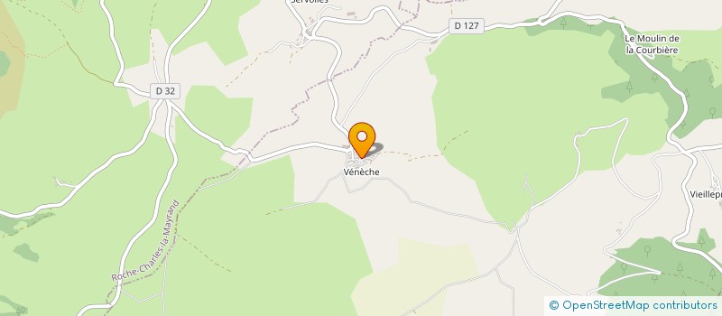 localisation de l'entreprise GAEC DE ROCHE ROUGE à LA CHAPELLE-MARCOUSSE