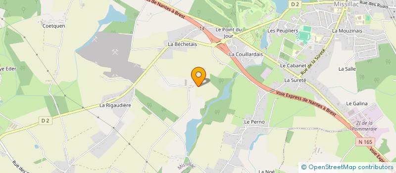 localisation de l'entreprise GAEC DE ROLLIEUX à MISSILLAC