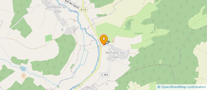 localisation de l'entreprise GAEC DE ROSALIE à BELMONT-SUR-VAIR