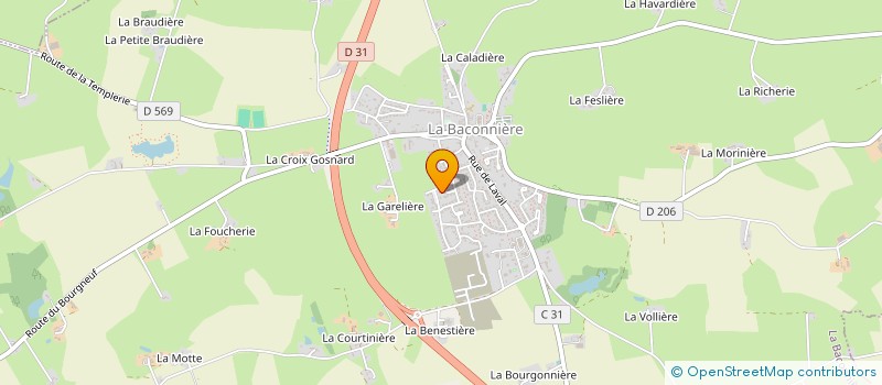 localisation de l'entreprise GAEC DE ROUESSE à LA BACONNIERE