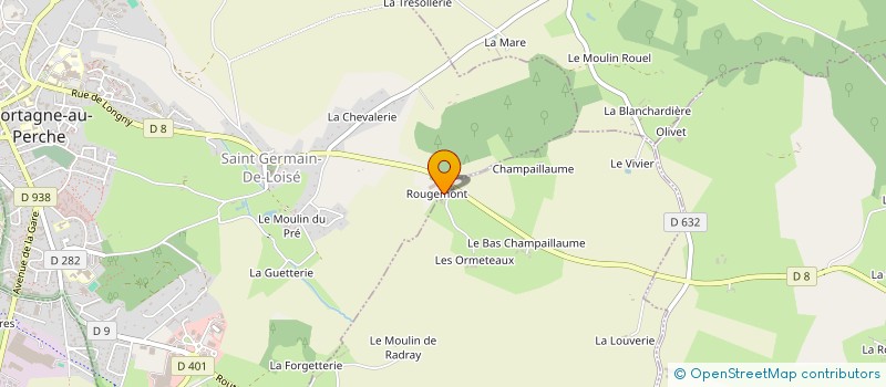 localisation de l'entreprise GAEC DE ROUGEMONT à SAINT-MARD-DE-RENO