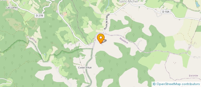 localisation de l'entreprise GAEC DE ROUJOLIS à MADIERE