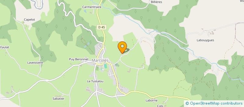 localisation de l'entreprise GAEC DE ROULON à MARCOLES